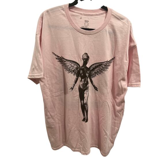 NIRVANA PINK TEE 100% Cotton size XL - Picture 1 of 3